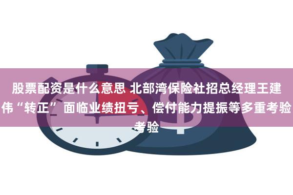 股票配资是什么意思 北部湾保险社招总经理王建伟“转正” 面临业绩扭亏、偿付能力提振等多重考验