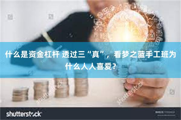 什么是资金杠杆 透过三“真”，看梦之蓝手工班为什么人人喜爱？